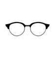sunglasses or glasses silhouette vector image vector image