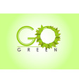 go green background vector image