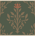 botanic motif with blossom flower and leaves vector image vector image