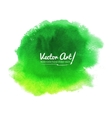 green watercolor background vector image vector image