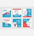 pediatric dentist internet promo collection vector image