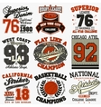 sport t-shirt set vector image