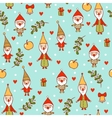 seamless christmas background vector image vector image