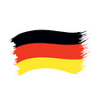 brushstroke painted flag germany vector image vector image