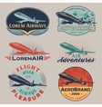 air badges color vector image