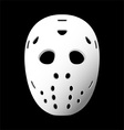 goalie mask vector image vector image