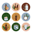 set logo design templates icons vector image