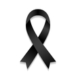 black awareness ribbon vector image