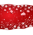 christmas background with stars and snowflakes vector image