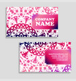 template business card geometric vector image