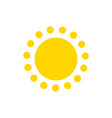 summer symbol sun modern icon dots and points vector image vector image