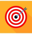 target icon flat design vector image vector image
