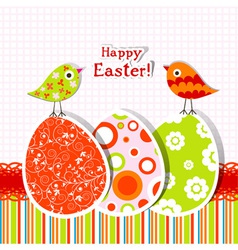 Template easter greeting card Royalty Free Vector Image