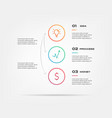 icons infographics element of chart graph vector image vector image