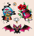 tattoo set magic vector image