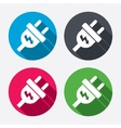 electric plug sign icon power energy symbol vector image