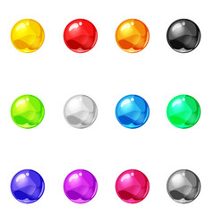 Set of color balls Royalty Free Vector Image - VectorStock