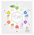 business timeline elements template vector image vector image