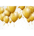 celebration background with gold confetti vector image