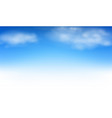 blue sky and clouds background vector image vector image