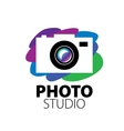logo for photo studio vector image