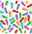 flip-flops pattern design on white background vector image vector image