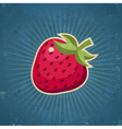 retro strawberry vector image vector image