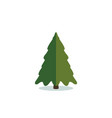 christmas tree icon modern style fir symbol vector image