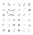 33 bath icons vector image vector image