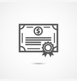 bonds icon on white vector image vector image