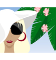 summer girl vector image vector image
