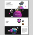 minimalistic layout headers banner vector image vector image
