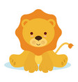 baby lion vector image vector image