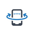 mobile rotation icon vector image vector image