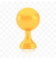 winner basketball cup award golden trophy logo vector image vector image