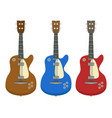 electric guitars vector image vector image