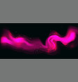 pink traces of fairy dust or smoke with sparkles vector image
