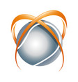 wire world logo template vector image