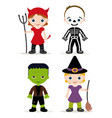 halloween kids costume vector image vector image