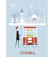 man in istanbul vector image vector image