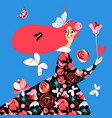 beautiful girl vector image vector image