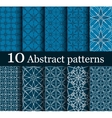 set of 10 seamless abstract patterns vector image