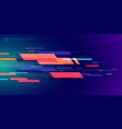 template banner abstract technology futuristic vector image