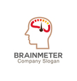 brain meter design vector image