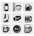 beer icons vector image vector image