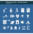 smart home icons vector image