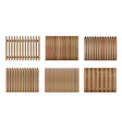 vnn wood fence-02 vector image
