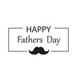 fathers day isolated icon on white background vector image vector image