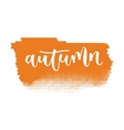 autumn hand written inscription vector image vector image
