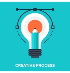 Creative process Royalty Free Vector Image - VectorStock